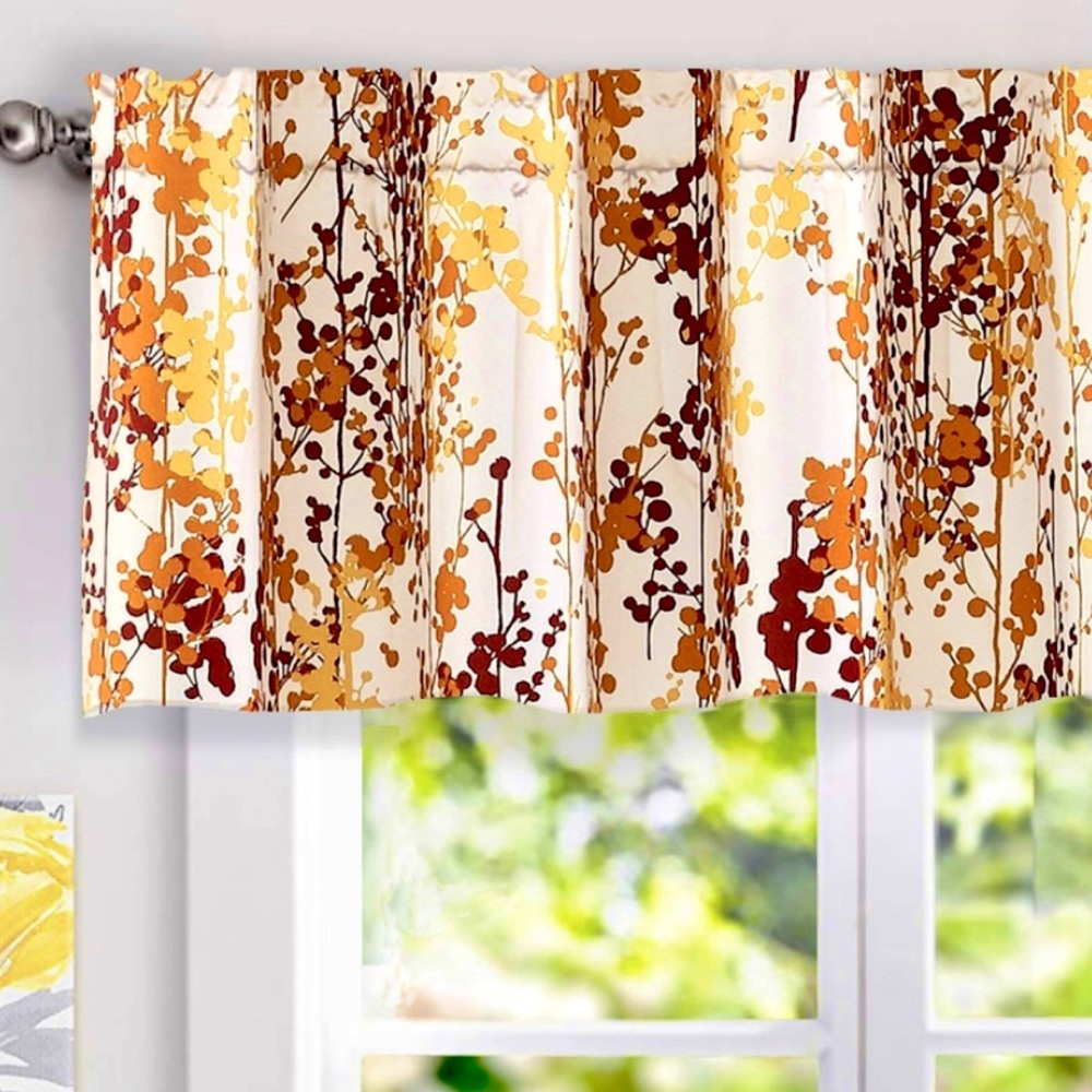 Luxury Home | Rust Abstract Floral Blossom Valence